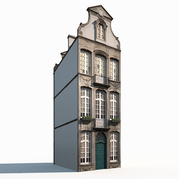 Buildings Facade 181 Low Poly - 3DOcean Item for Sale