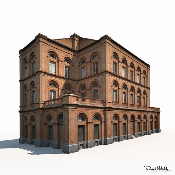 Building Facade 184 Low Poly - 3DOcean Item for Sale