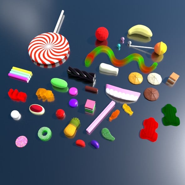 Mixed Lollies - 3DOcean Item for Sale