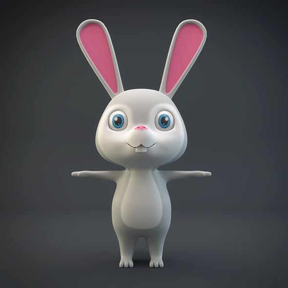 Cartoon Rabbit - 3DOcean Item for Sale