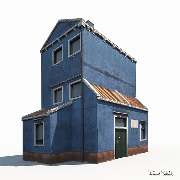 Old Building 185 Low Poly - 3DOcean Item for Sale