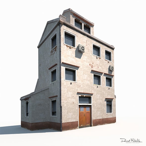 Old Building 186 Low Poly - 3DOcean Item for Sale