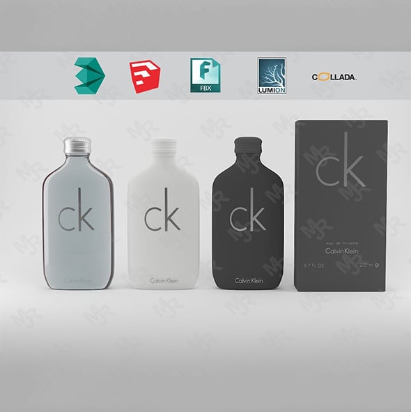 Calvin Klein Bottle - Box - 3DOcean Item for Sale