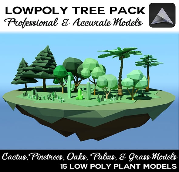 Low Poly Tree - 3DOcean Item for Sale