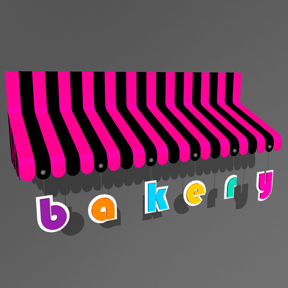 Awning 3d Model 03 - 3DOcean Item for Sale