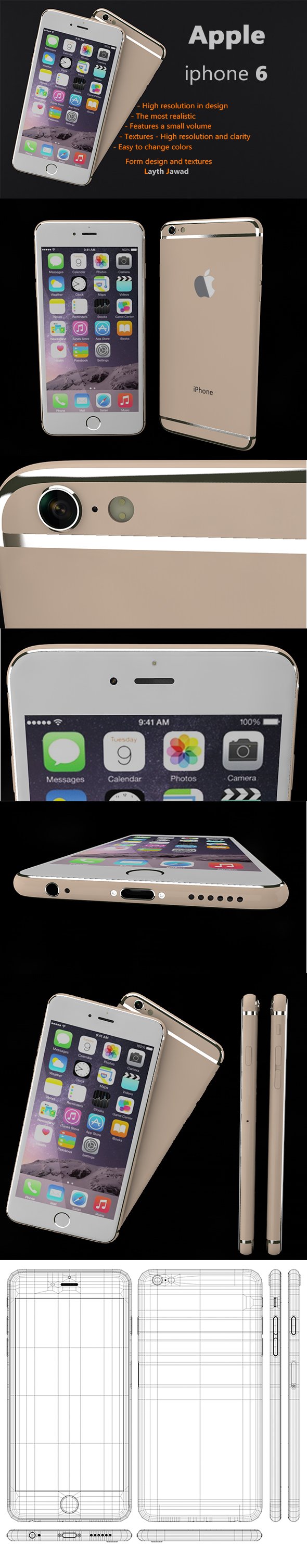 Apple iphone 6 - 3DOcean Item for Sale