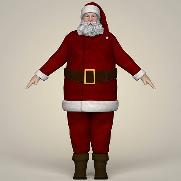 Santa Claus - 3DOcean Item for Sale