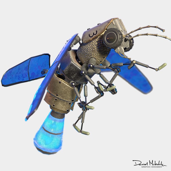 Lightning Bug PBR RIG ANIM - 3DOcean Item for Sale