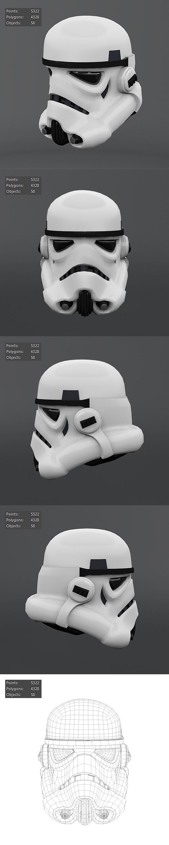 Stormtrooper 3D Moldes - 3DOcean Item for Sale