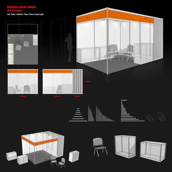 Exhibition Booth Module - 3DOcean Item for Sale
