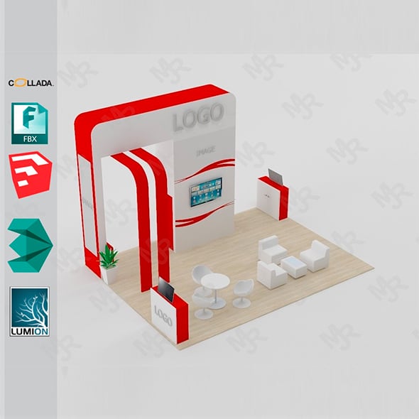 Stand 1 3D model - 3DOcean Item for Sale