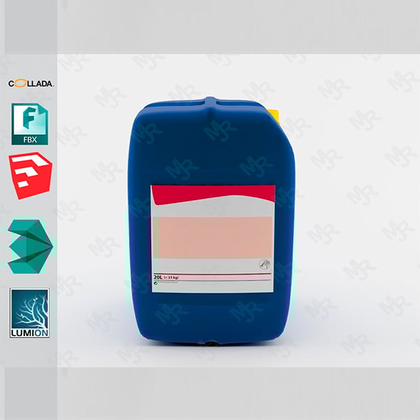 Bidon Plastic Bottle1 - 3DOcean Item for Sale