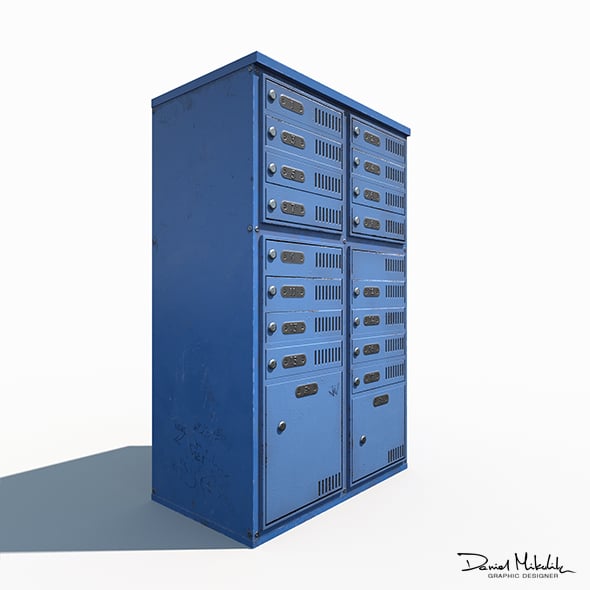 Mailbox Low Poly PBR - 3DOcean Item for Sale