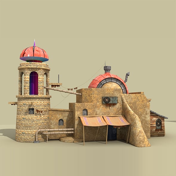 Game House 3d model - 3DOcean Item for Sale