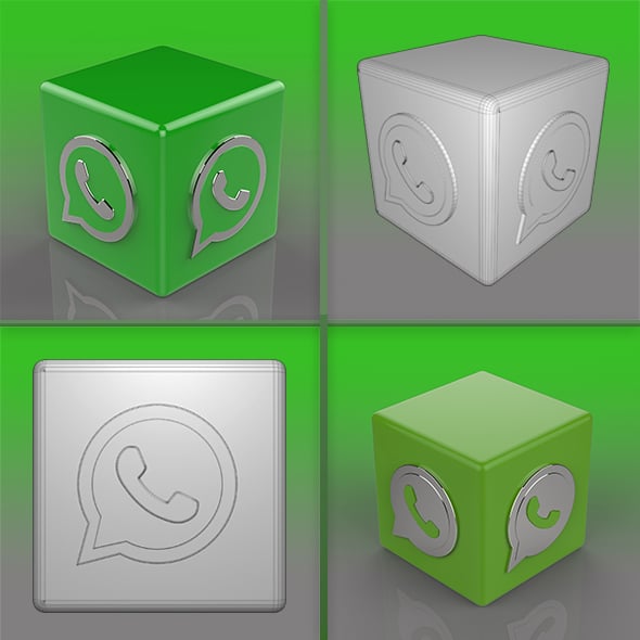 Whatsapp Logo - 3DOcean Item for Sale