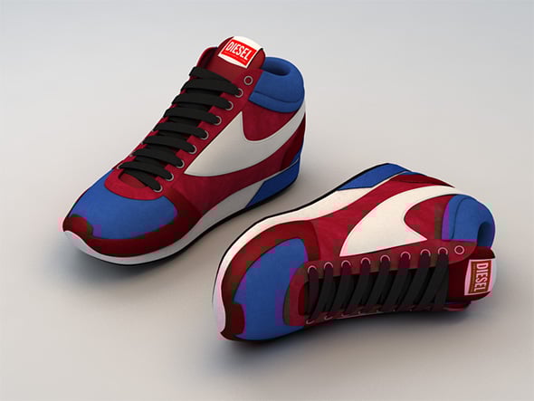 Diesel Sneakers - Shoes - 3DOcean Item for Sale