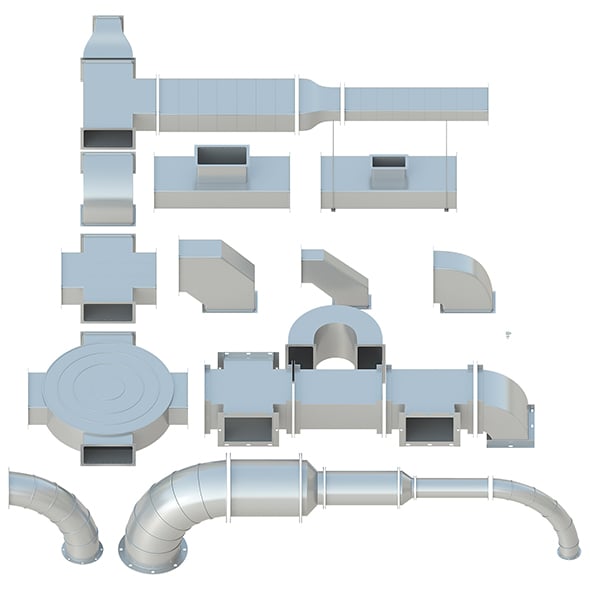 Ceiling Ventilation - 27 3D models - 3DOcean Item for Sale