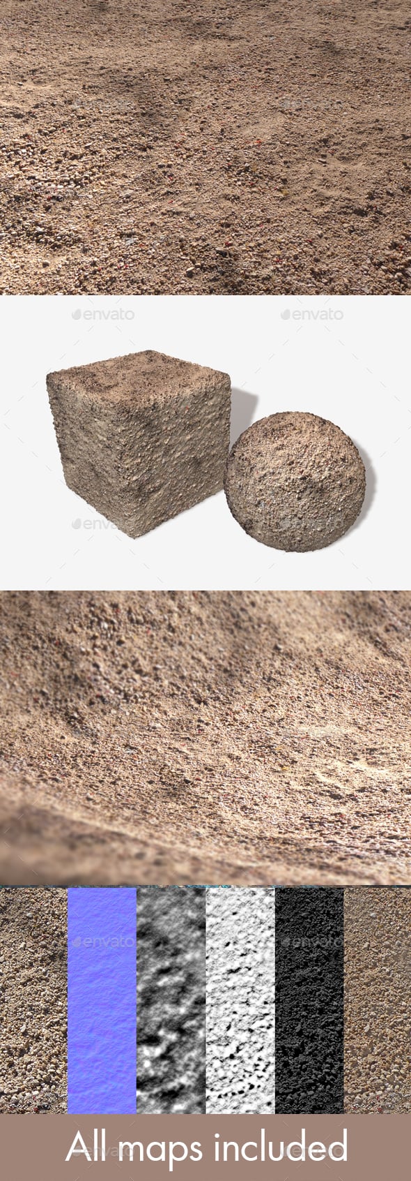 The Painted Desert Ground Seamless Texture - 3DOcean Item for Sale