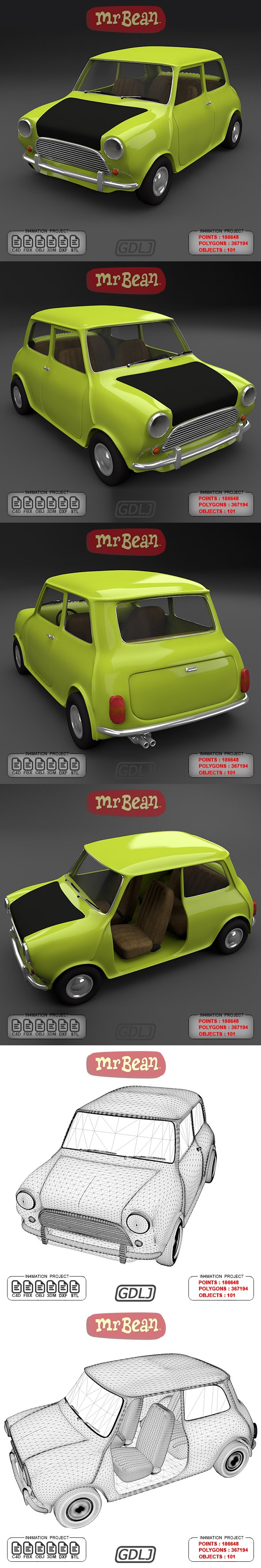 Car Mini 1985 - 3DOcean Item for Sale