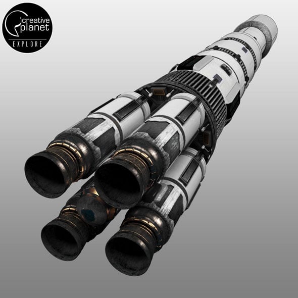 Space sci-fi rocket ship - 3DOcean Item for Sale