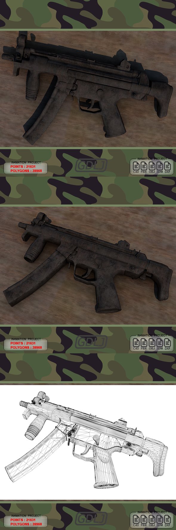 German SMG - 3DOcean Item for Sale
