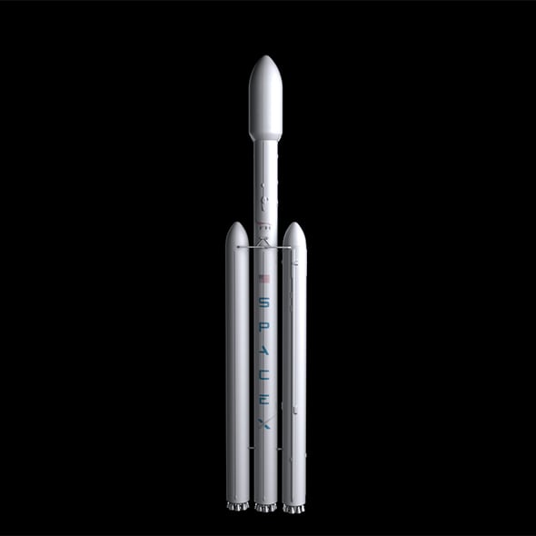 Falcon Heavy V1.2 Non Reusable - 3DOcean Item for Sale