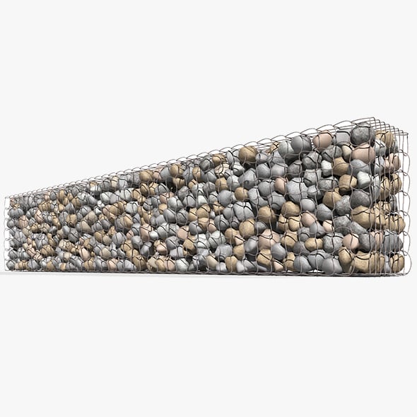 Gabion Baskets Wall - 3DOcean Item for Sale
