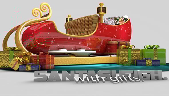 Santa sleigh - 3DOcean Item for Sale