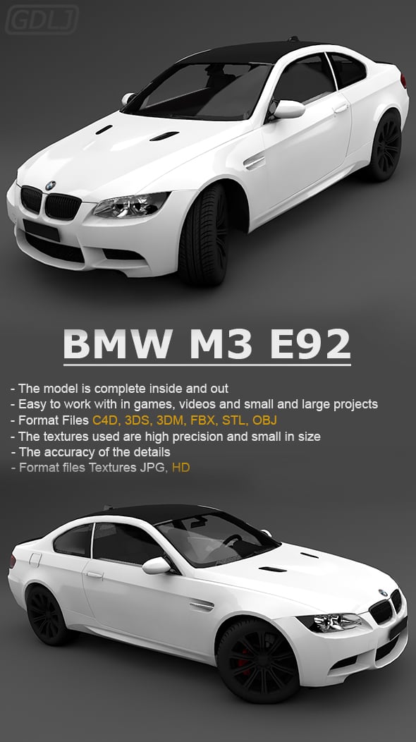 BMW M3 E92 - 3DOcean Item for Sale