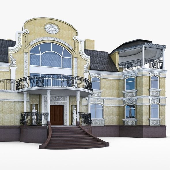 Luxury Mansion - 3DOcean Item for Sale