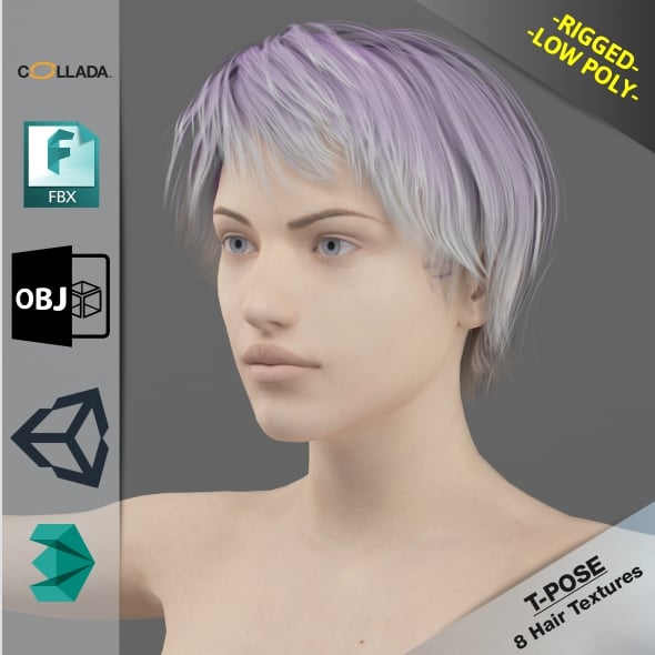 Naked Gril4 - 3DOcean Item for Sale