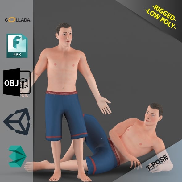 White Man - 3DOcean Item for Sale