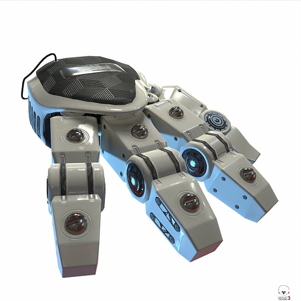 Robot Hand Low Poly PBR - 3DOcean Item for Sale