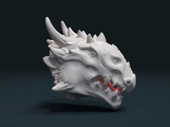 Demon Dragon Head - 3DOcean Item for Sale