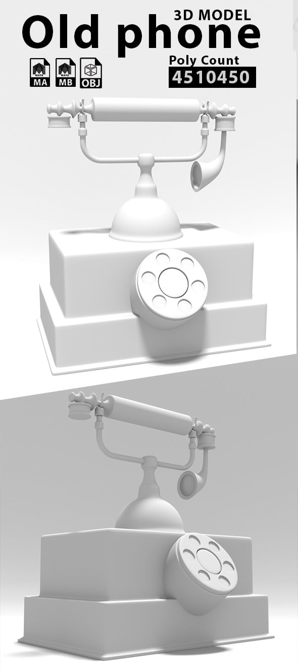 Old Phone - 3DOcean Item for Sale