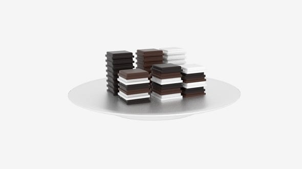 Chocolate Block Stack - 3DOcean Item for Sale