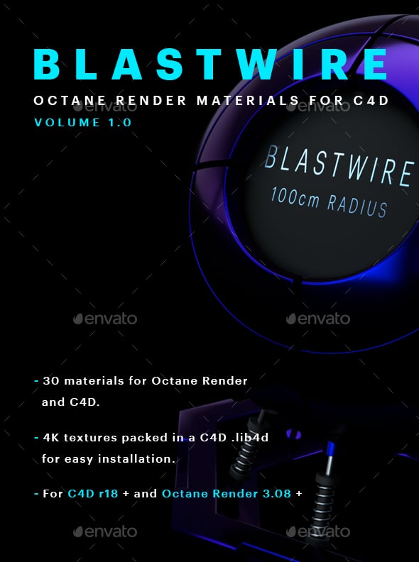 BlastWire Octane Materials Vol1 - 3DOcean Item for Sale