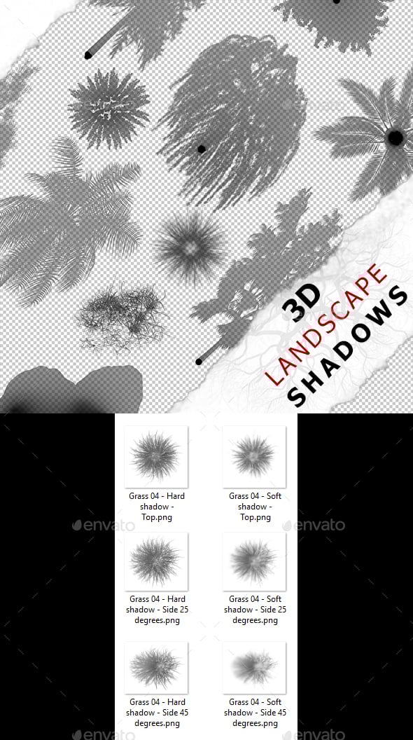3D Shadow - Grass 04 - 3DOcean Item for Sale