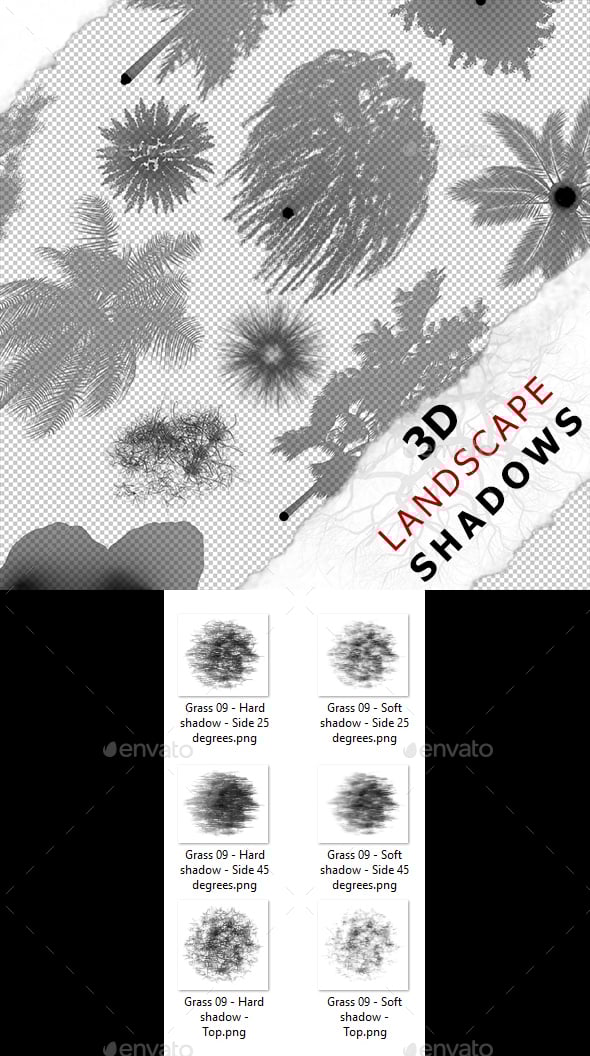 3D Shadow - Grass 09 - 3DOcean Item for Sale