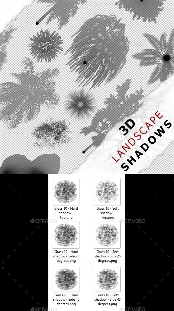 3D Shadow - Grass 10 - 3DOcean Item for Sale