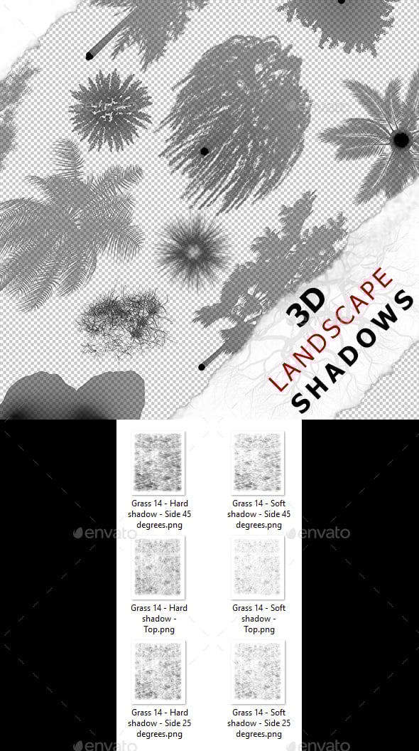 3D Shadow - Grass 14 - 3DOcean Item for Sale