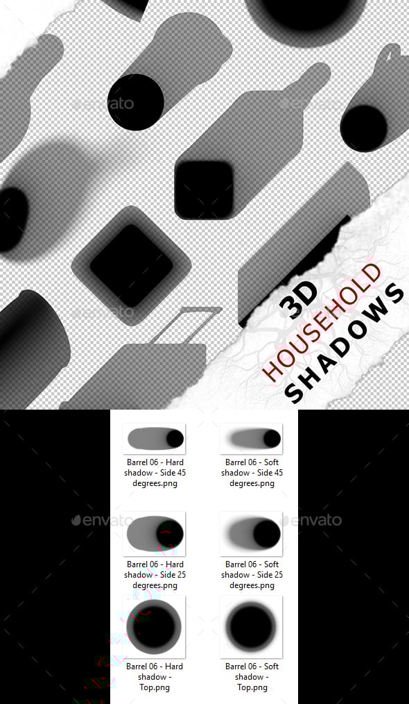 3D Shadow - Barrel 06 - 3DOcean Item for Sale