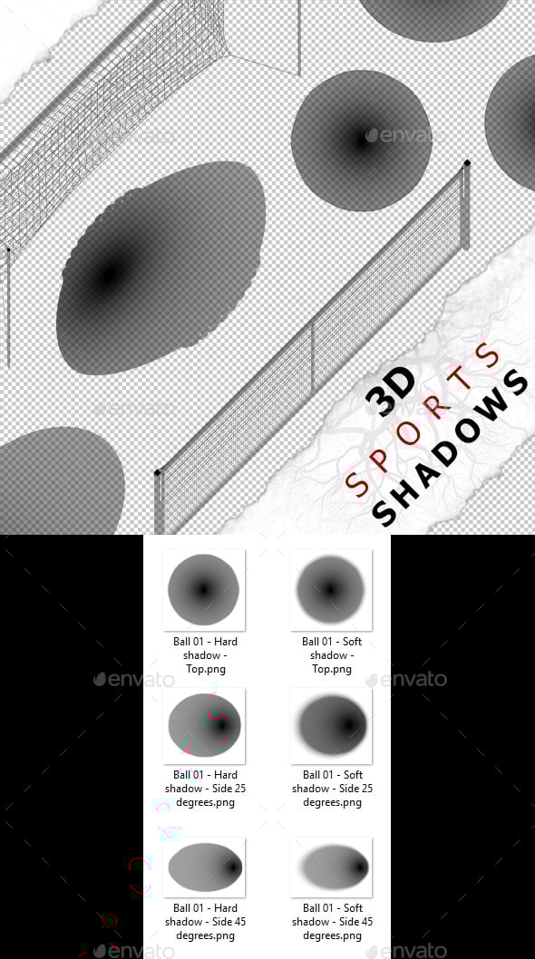 3D Shadow - Ball 01 - 3DOcean Item for Sale