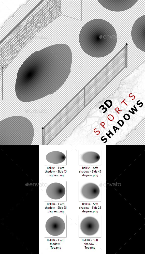 3D Shadow - Ball 04 - 3DOcean Item for Sale