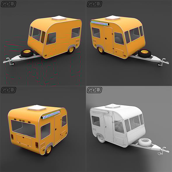 Trailer Travel small - 3DOcean Item for Sale