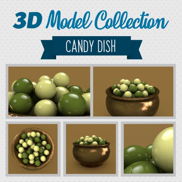 Candy Dish - 3DOcean Item for Sale