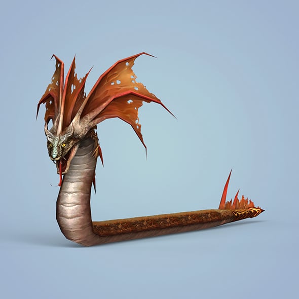 Fantasy Monster Snake - 3DOcean Item for Sale
