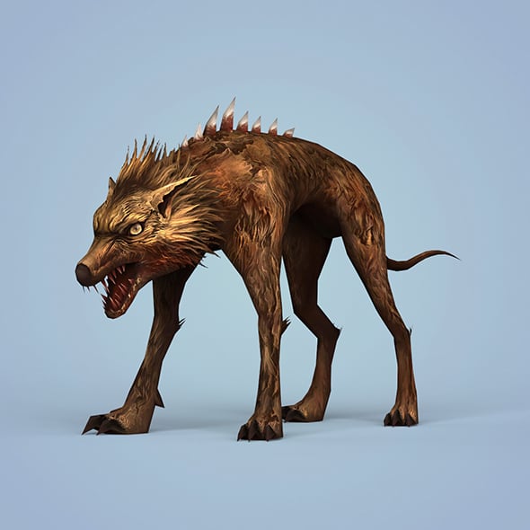 Fantasy Monster Dog - 3DOcean Item for Sale