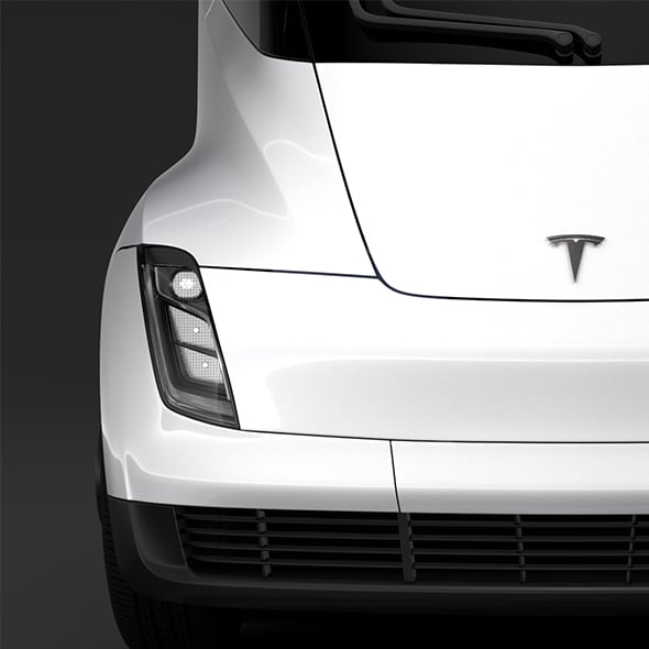 Tesla Semi 4axis 2018 - 3DOcean Item for Sale