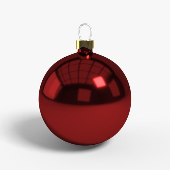Christmas Ball Model Low Poly - 3DOcean Item for Sale